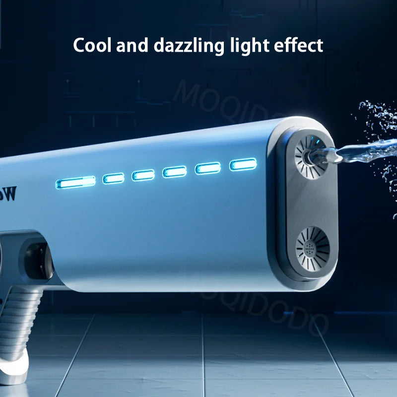 Elektryczny wodoodporny pistolet na wodę z automatycznym zasysaniem i światłem