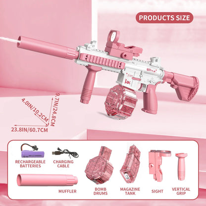 Elektryczny pistolet na wodę M416, automatyczny, duża pojemność