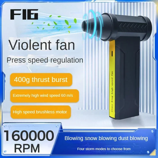 Mini turbowentylator 160000RPM, 10000mAh, przemysłowy dmuchawa ręczna