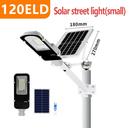 Mocna lampa solarna 200W, wodoodporna, 6000mAh, automatyczna
