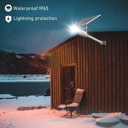 Mocna lampa solarna 200W, wodoodporna, 6000mAh, automatyczna