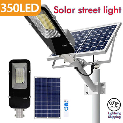 Mocna lampa solarna 200W, wodoodporna, 6000mAh, automatyczna
